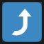 Right Arrow Curving Up