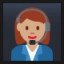 Woman Office Worker - Medium Skin Tone