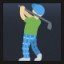 Person Golfing - Medium-Light Skin Tone