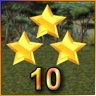 3 Stars on Level 10