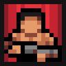 Naked man with a shotgun