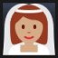 Bride With Veil - Medium Skin Tone