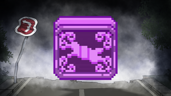 It gleams in the gray.