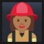 Woman Firefighter - Medium-Dark Skin Tone