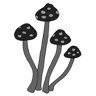 I3 Trophy: Black Mushroom