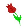 I3 Trophy: Red Maze Flower