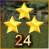 3 Stars on Level 24