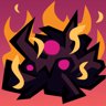 Burning Heaps of Black and Magenta