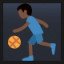 Man Bouncing Ball - Dark Skin Tone