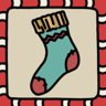 A knit socks