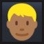 Blond-Haired Person - Medium-Dark Skin Tone