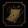 The end of the musical note