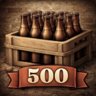 500 bottles poured