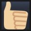 Thumbs Up - Medium-Light Skin Tone
