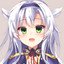 White hair girl