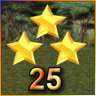 3 Stars on Level 25