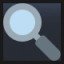 Left-Pointing Magnifying Glass