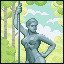 Girl with an oar
