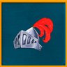 Silver helmet
