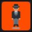 Man in Business Suit Levitating - Medium Skin Tone