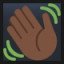 Waving Hand - Dark Skin Tone