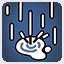Tear drops along rain...
