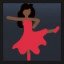 Woman Dancing - Dark Skin Tone