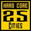 hard: 25 cities