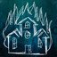 Burning mansion