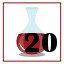 20 red potions collected.