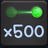 500 turns