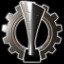 Destroyed parts silver trophy
