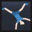 Man Cartwheeling - Light Skin Tone