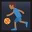 Person Bouncing Ball - Medium-Dark Skin Tone
