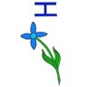 I2 Trophy: Small Blue Flower 1