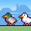 Chased by birds