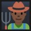 Man Farmer - Dark Skin Tone