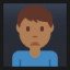 Man Frowning - Medium-Dark Skin Tone