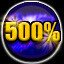500%+