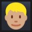 Blond-Haired Man - Medium Skin Tone