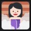 Woman in Steamy Room - Light Skin Tone