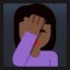 Person Facepalming - Dark Skin Tone
