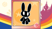 "Behind the rabbit?" "It is the rabbit."