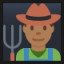 Man Farmer - Medium-Dark Skin Tone