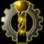 Lucky gold trophy