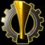 Destroyed parts gold trophy