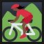 Woman Mountain Biking - Dark Skin Tone
