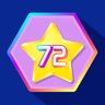 Get 72 stars (hexagon grid)