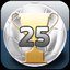 25 games won