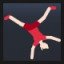 Person Cartwheeling - Light Skin Tone